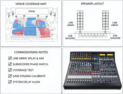 Completed venue application plan after RCF review